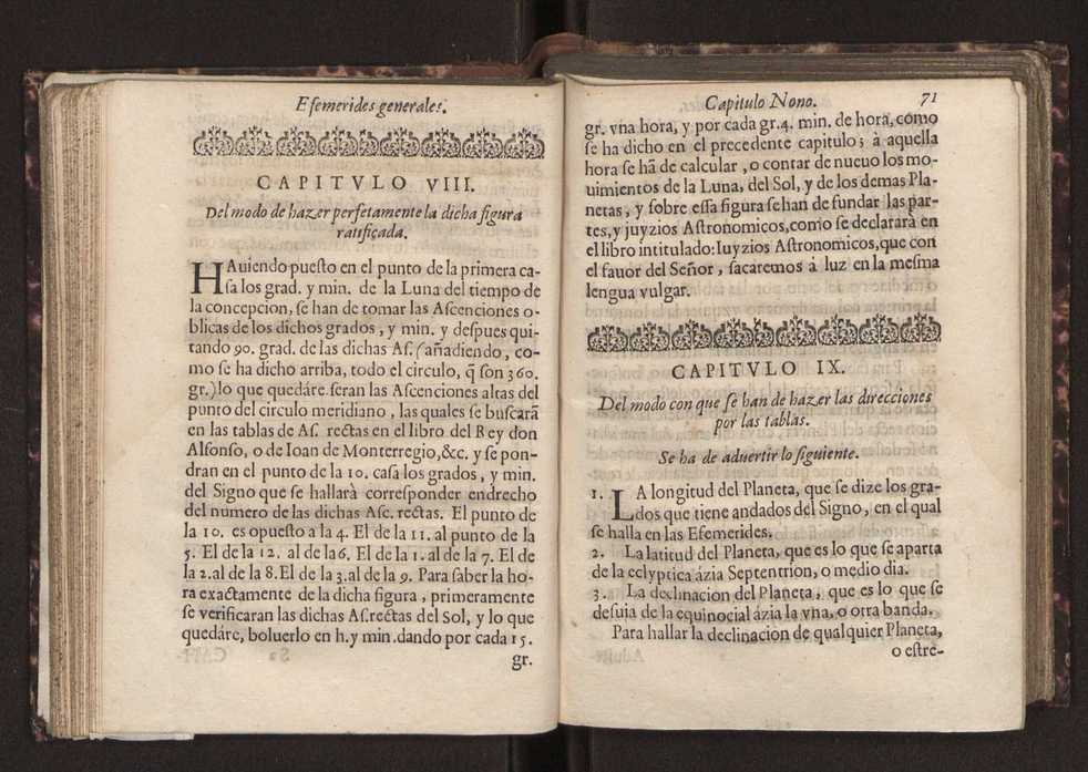 Efemerides generales de los movimientos de los Cielos por 64 aos desde el de 1637 hasta el de 1700, segundo Fycho y Copernico, que mas conforman la verdad 85