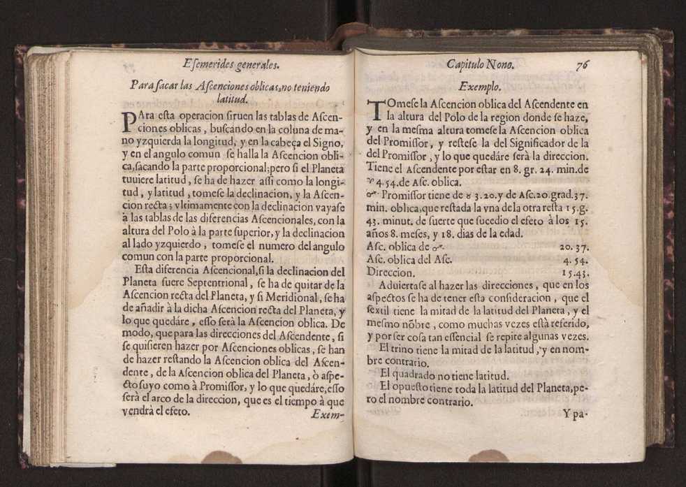 Efemerides generales de los movimientos de los Cielos por 64 aos desde el de 1637 hasta el de 1700, segundo Fycho y Copernico, que mas conforman la verdad 90