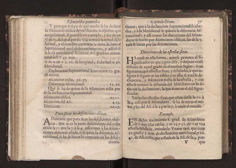 Efemerides generales de los movimientos de los Cielos por 64 aos desde el de 1637 hasta el de 1700, segundo Fycho y Copernico, que mas conforman la verdad 91