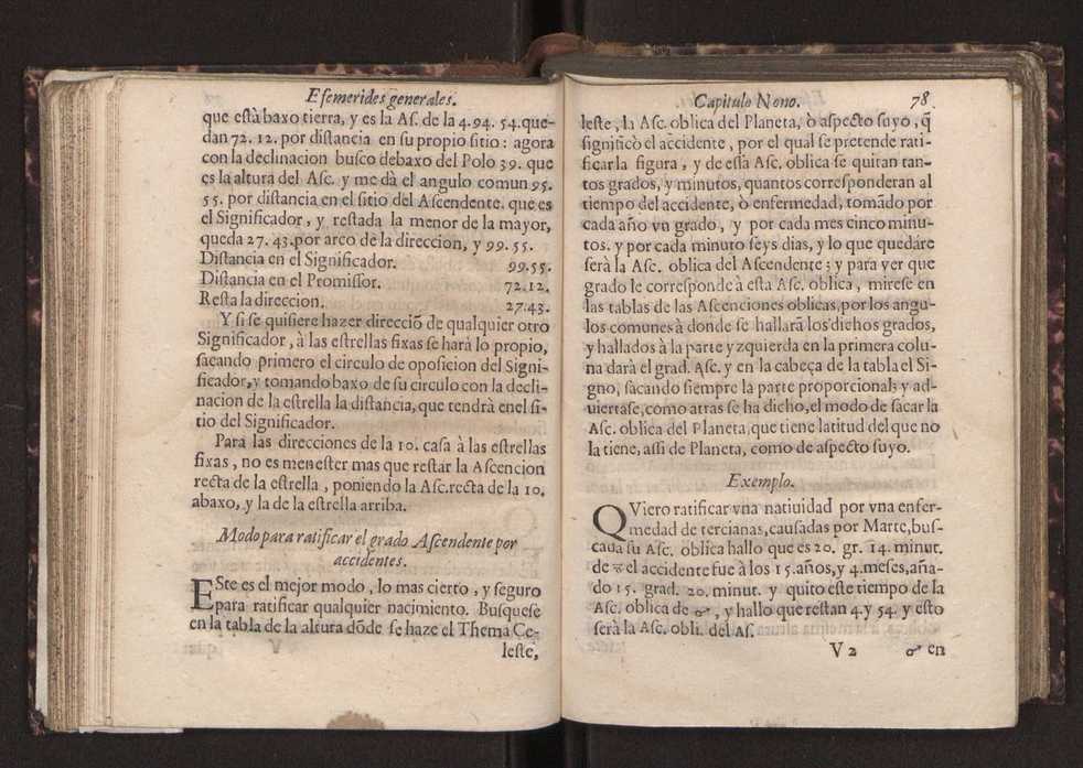 Efemerides generales de los movimientos de los Cielos por 64 aos desde el de 1637 hasta el de 1700, segundo Fycho y Copernico, que mas conforman la verdad 92