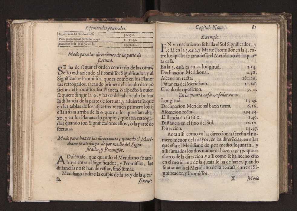 Efemerides generales de los movimientos de los Cielos por 64 aos desde el de 1637 hasta el de 1700, segundo Fycho y Copernico, que mas conforman la verdad 95