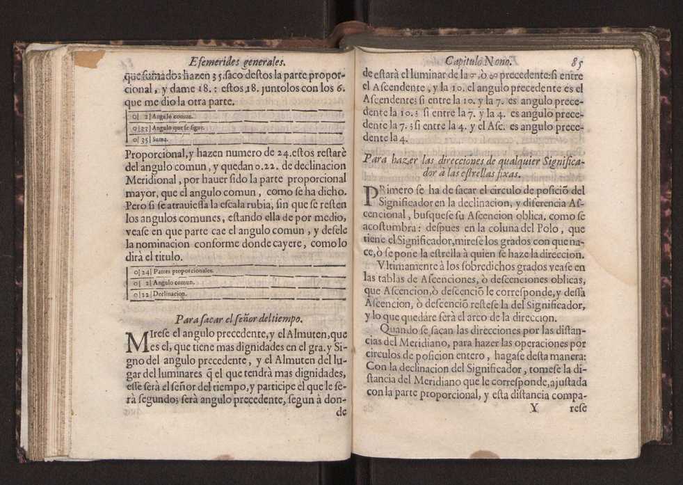 Efemerides generales de los movimientos de los Cielos por 64 aos desde el de 1637 hasta el de 1700, segundo Fycho y Copernico, que mas conforman la verdad 99