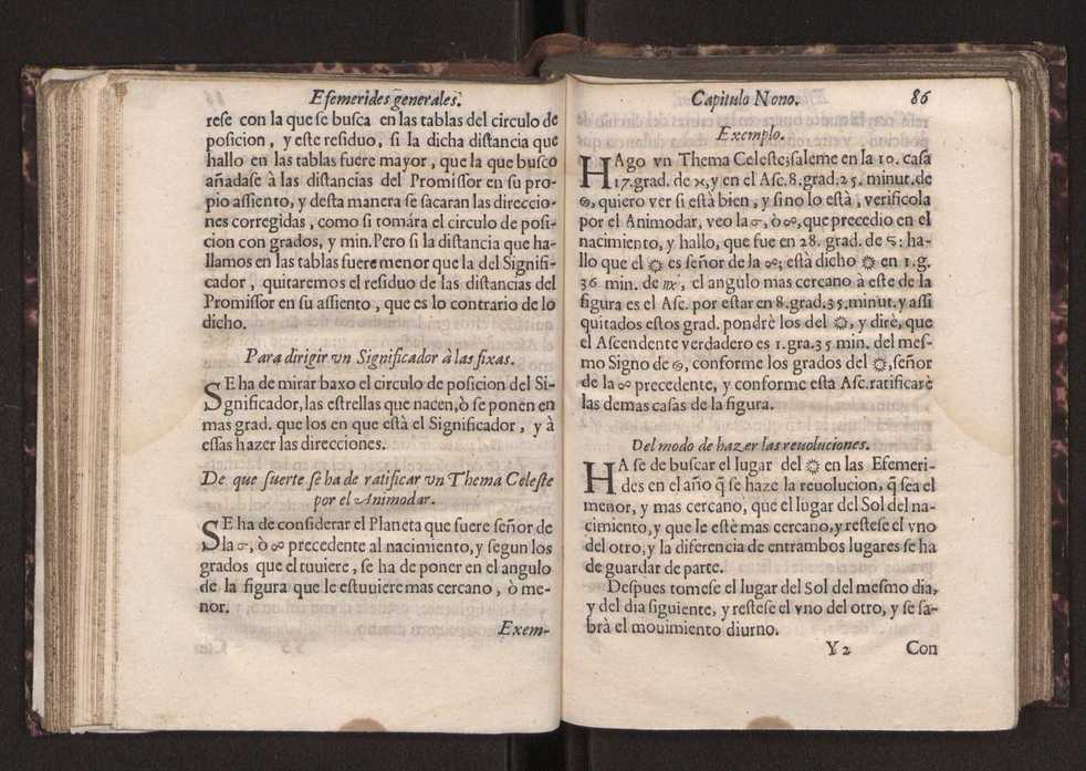 Efemerides generales de los movimientos de los Cielos por 64 aos desde el de 1637 hasta el de 1700, segundo Fycho y Copernico, que mas conforman la verdad 100