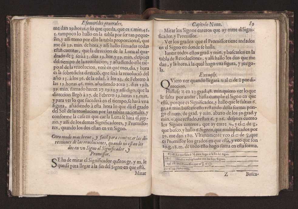 Efemerides generales de los movimientos de los Cielos por 64 aos desde el de 1637 hasta el de 1700, segundo Fycho y Copernico, que mas conforman la verdad 103