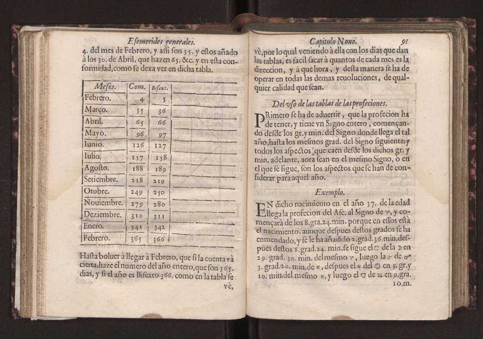 Efemerides generales de los movimientos de los Cielos por 64 aos desde el de 1637 hasta el de 1700, segundo Fycho y Copernico, que mas conforman la verdad 105