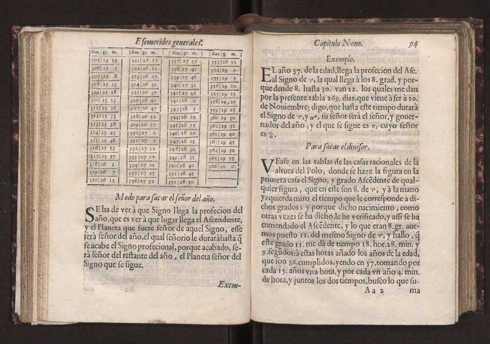 Efemerides generales de los movimientos de los Cielos por 64 aos desde el de 1637 hasta el de 1700, segundo Fycho y Copernico, que mas conforman la verdad 108