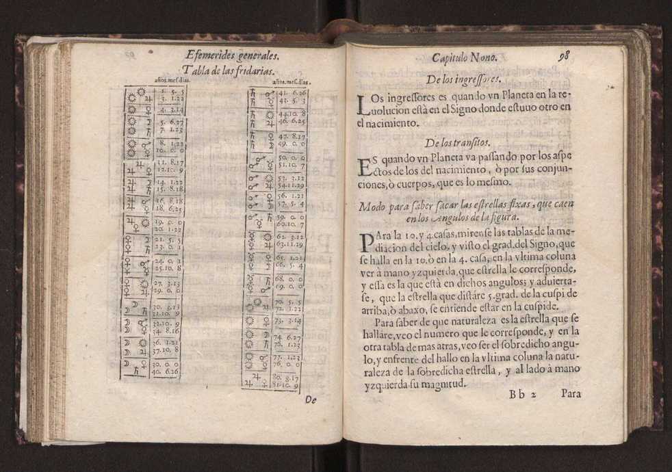 Efemerides generales de los movimientos de los Cielos por 64 aos desde el de 1637 hasta el de 1700, segundo Fycho y Copernico, que mas conforman la verdad 112