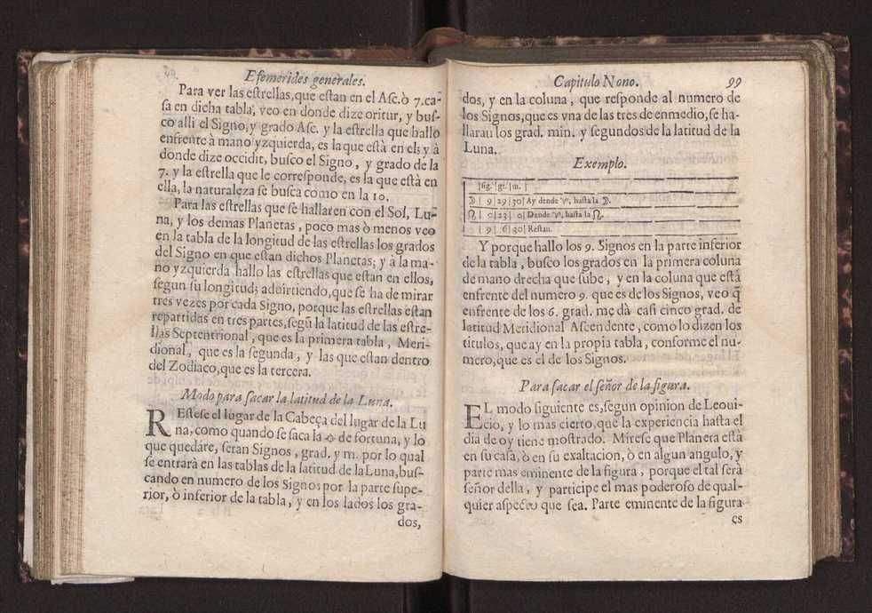Efemerides generales de los movimientos de los Cielos por 64 aos desde el de 1637 hasta el de 1700, segundo Fycho y Copernico, que mas conforman la verdad 113