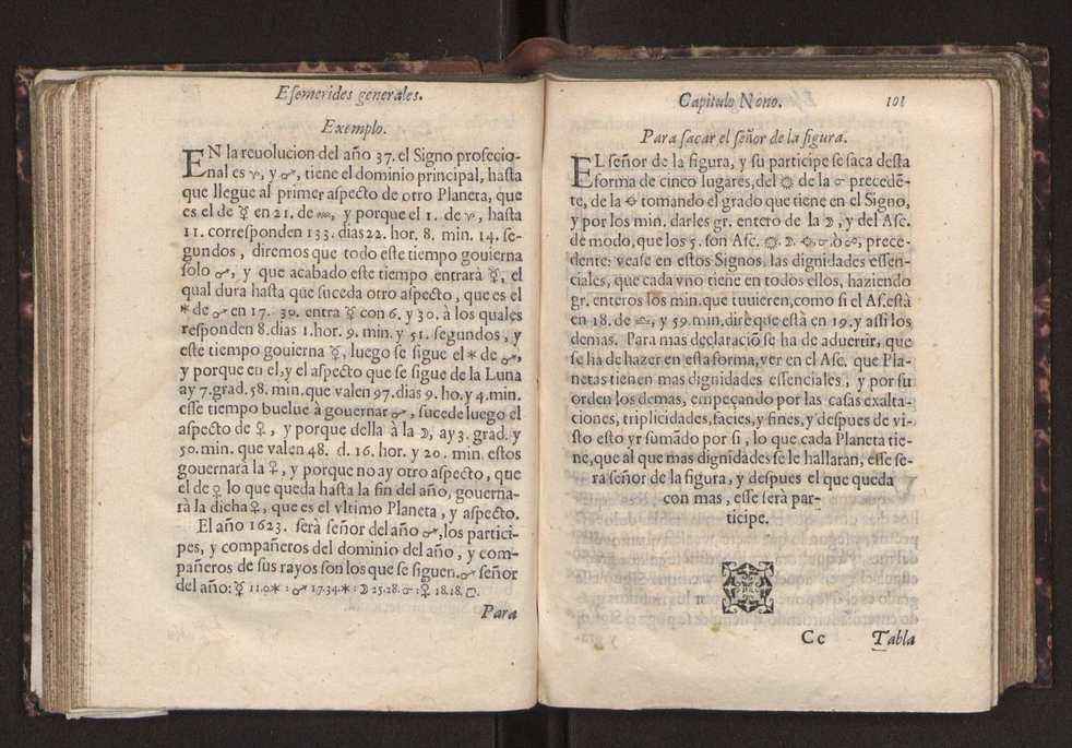 Efemerides generales de los movimientos de los Cielos por 64 aos desde el de 1637 hasta el de 1700, segundo Fycho y Copernico, que mas conforman la verdad 115