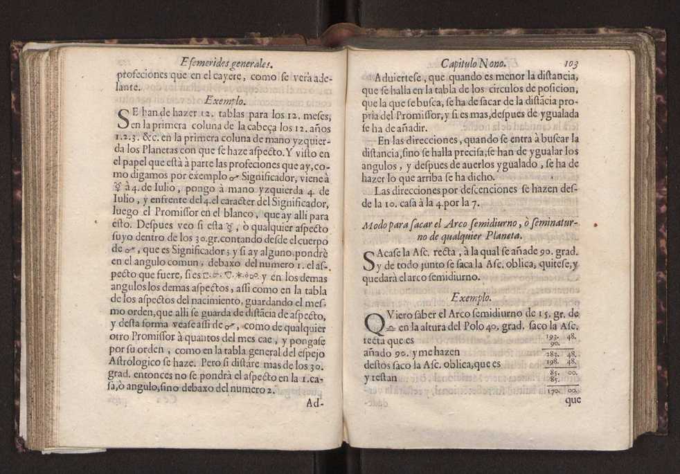 Efemerides generales de los movimientos de los Cielos por 64 aos desde el de 1637 hasta el de 1700, segundo Fycho y Copernico, que mas conforman la verdad 117