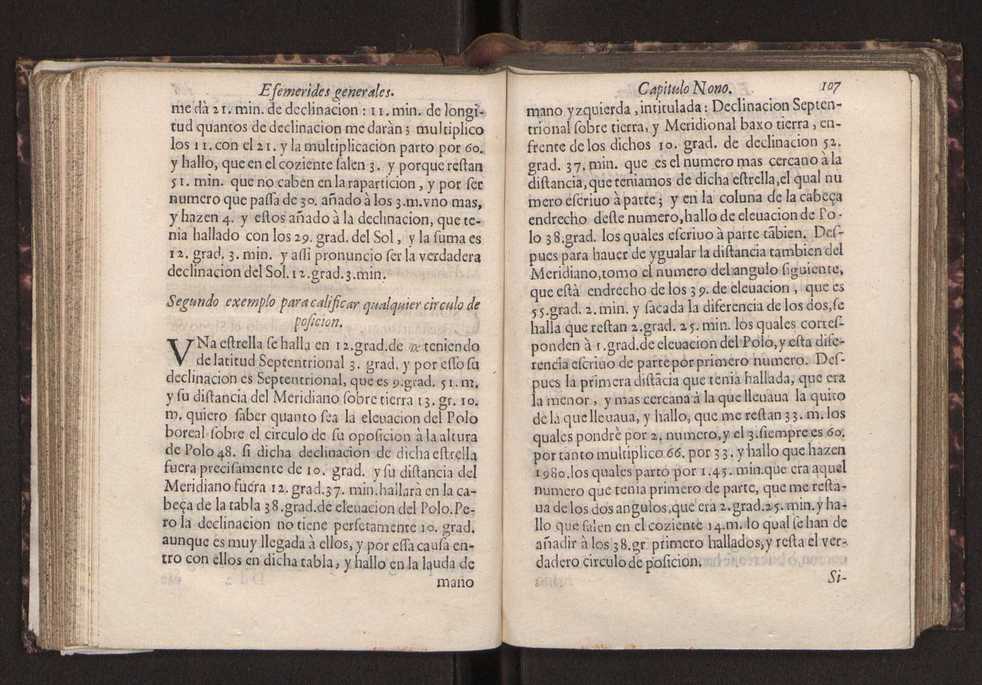 Efemerides generales de los movimientos de los Cielos por 64 aos desde el de 1637 hasta el de 1700, segundo Fycho y Copernico, que mas conforman la verdad 121