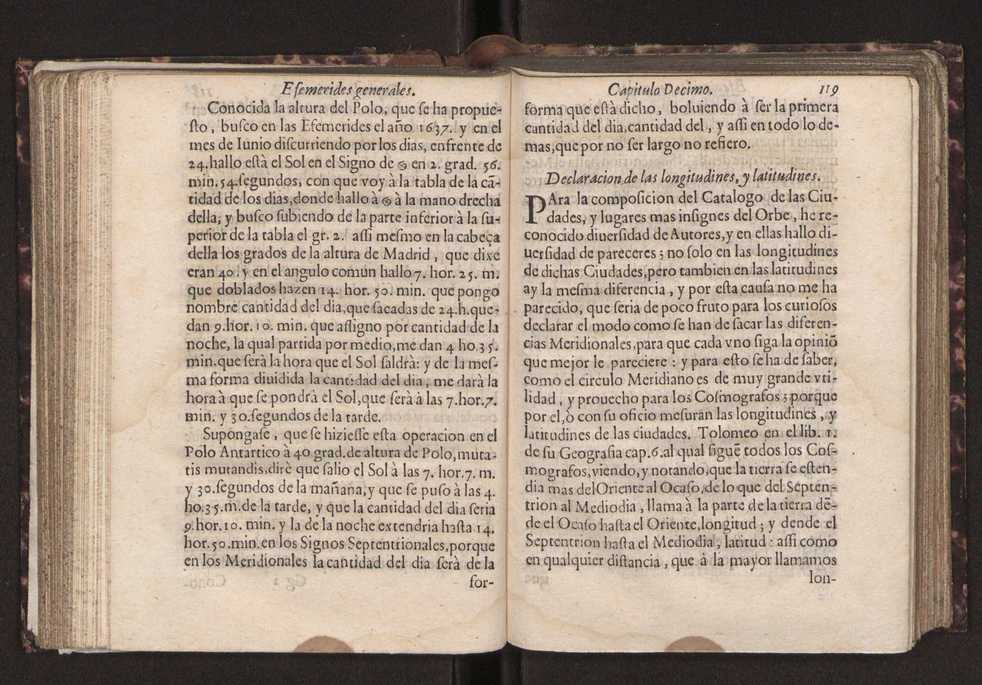 Efemerides generales de los movimientos de los Cielos por 64 aos desde el de 1637 hasta el de 1700, segundo Fycho y Copernico, que mas conforman la verdad 133