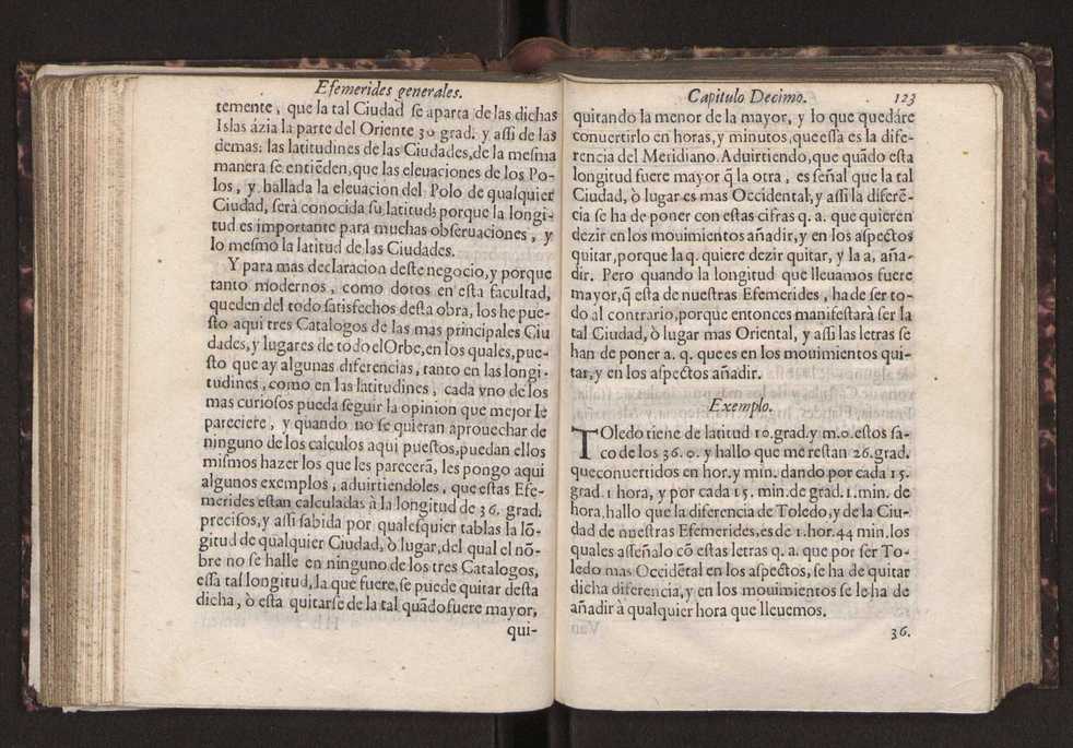 Efemerides generales de los movimientos de los Cielos por 64 aos desde el de 1637 hasta el de 1700, segundo Fycho y Copernico, que mas conforman la verdad 137