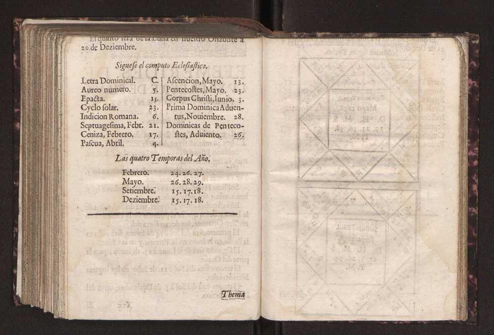 Efemerides generales de los movimientos de los Cielos por 64 aos desde el de 1637 hasta el de 1700, segundo Fycho y Copernico, que mas conforman la verdad 279