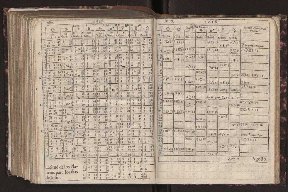 Efemerides generales de los movimientos de los Cielos por 64 aos desde el de 1637 hasta el de 1700, segundo Fycho y Copernico, que mas conforman la verdad 287