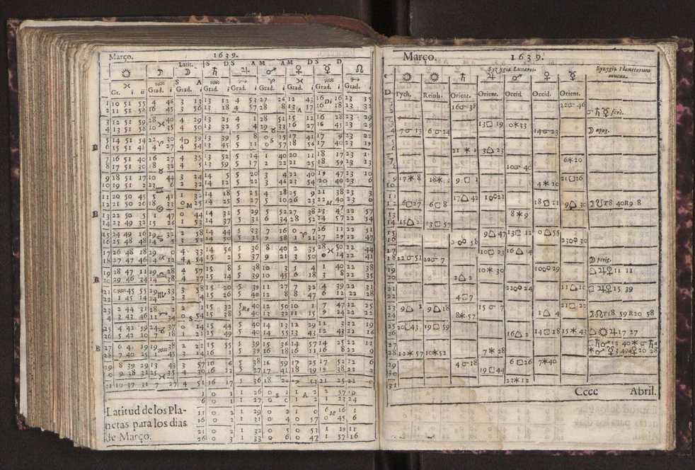 Efemerides generales de los movimientos de los Cielos por 64 aos desde el de 1637 hasta el de 1700, segundo Fycho y Copernico, que mas conforman la verdad 298