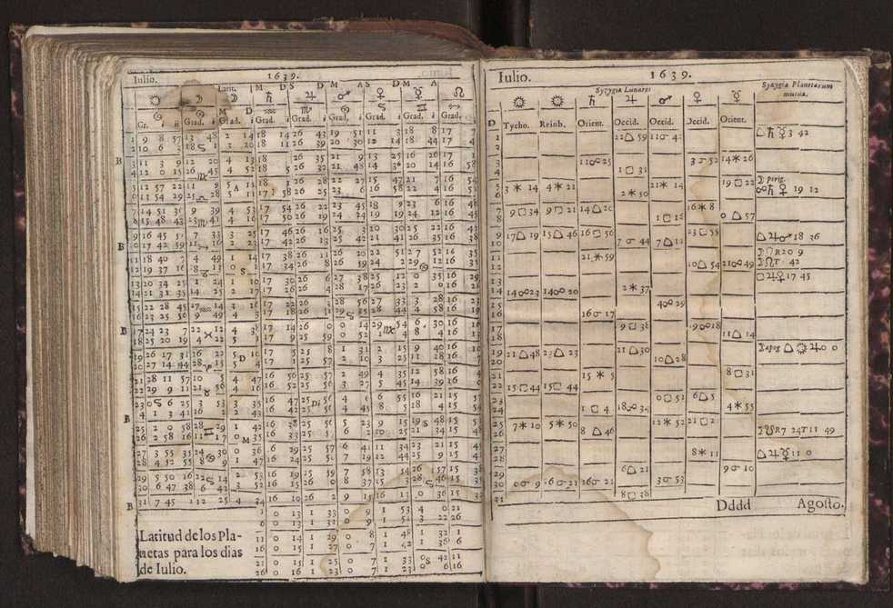 Efemerides generales de los movimientos de los Cielos por 64 aos desde el de 1637 hasta el de 1700, segundo Fycho y Copernico, que mas conforman la verdad 302