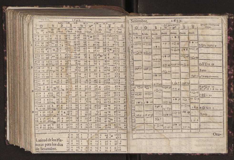 Efemerides generales de los movimientos de los Cielos por 64 aos desde el de 1637 hasta el de 1700, segundo Fycho y Copernico, que mas conforman la verdad 304