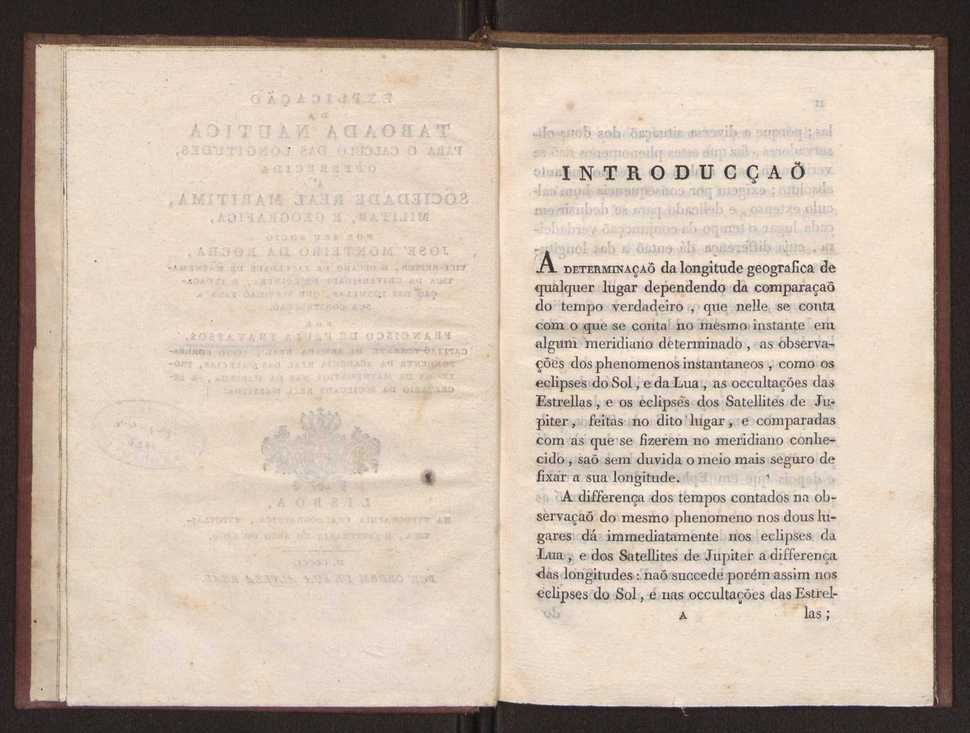 Explicao da taboada nautica para o calculo das longitudes, offerecida  Sociedade Real Maritima, militar, e geografica, por seu socio Jos Monteiro da Rocha, ... 5