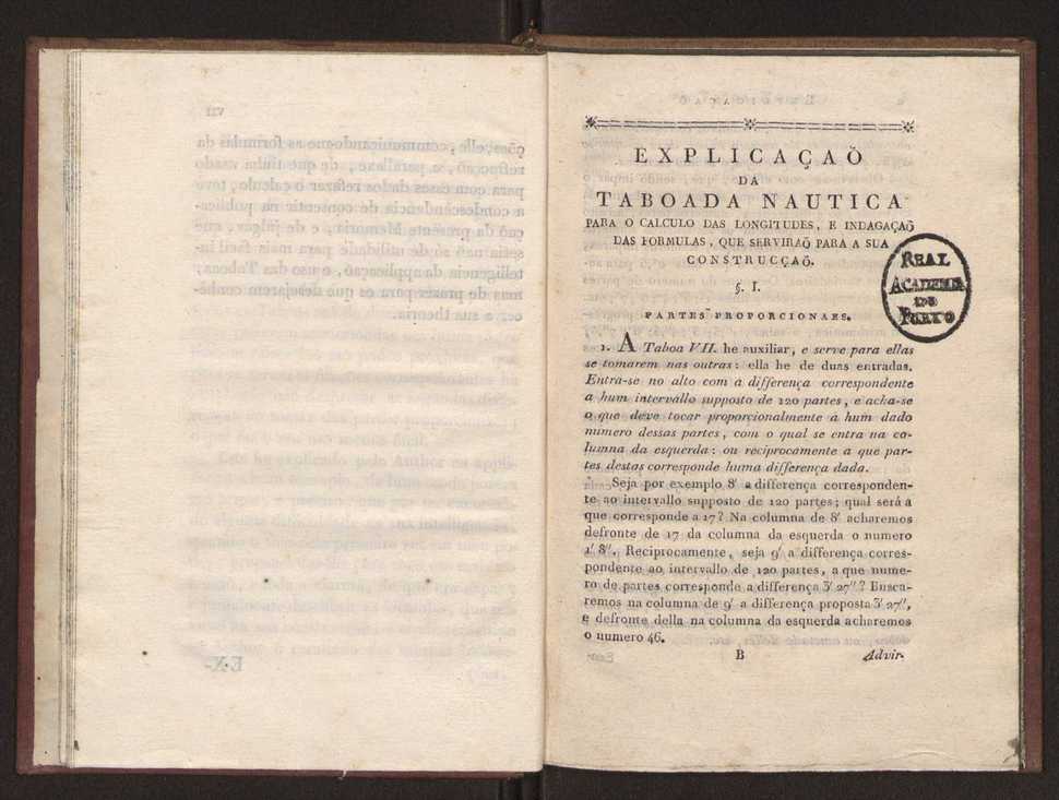 Explicao da taboada nautica para o calculo das longitudes, offerecida  Sociedade Real Maritima, militar, e geografica, por seu socio Jos Monteiro da Rocha, ... 9