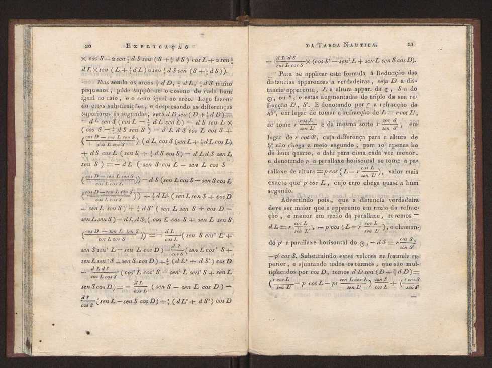 Explicao da taboada nautica para o calculo das longitudes, offerecida  Sociedade Real Maritima, militar, e geografica, por seu socio Jos Monteiro da Rocha, ... 19