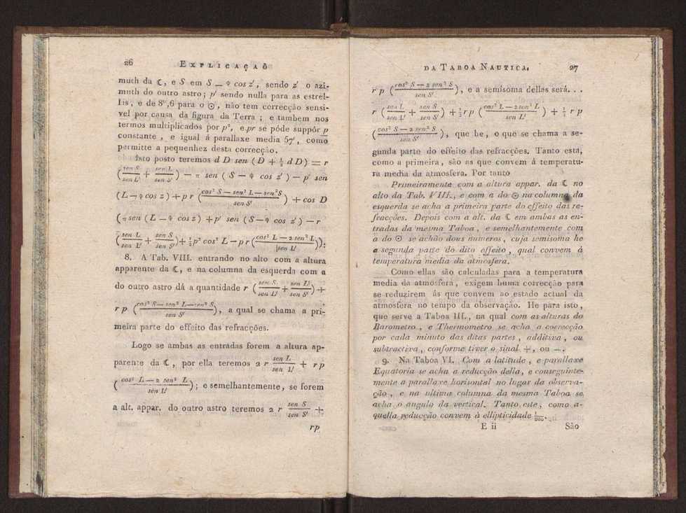 Explicao da taboada nautica para o calculo das longitudes, offerecida  Sociedade Real Maritima, militar, e geografica, por seu socio Jos Monteiro da Rocha, ... 22
