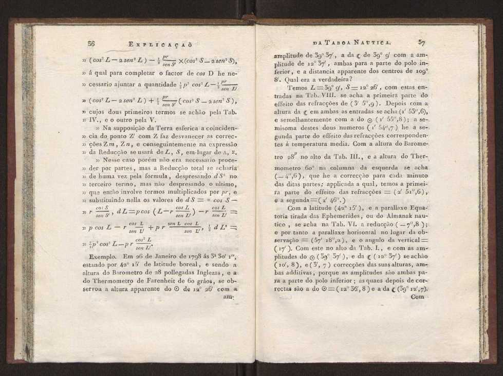 Explicao da taboada nautica para o calculo das longitudes, offerecida  Sociedade Real Maritima, militar, e geografica, por seu socio Jos Monteiro da Rocha, ... 27