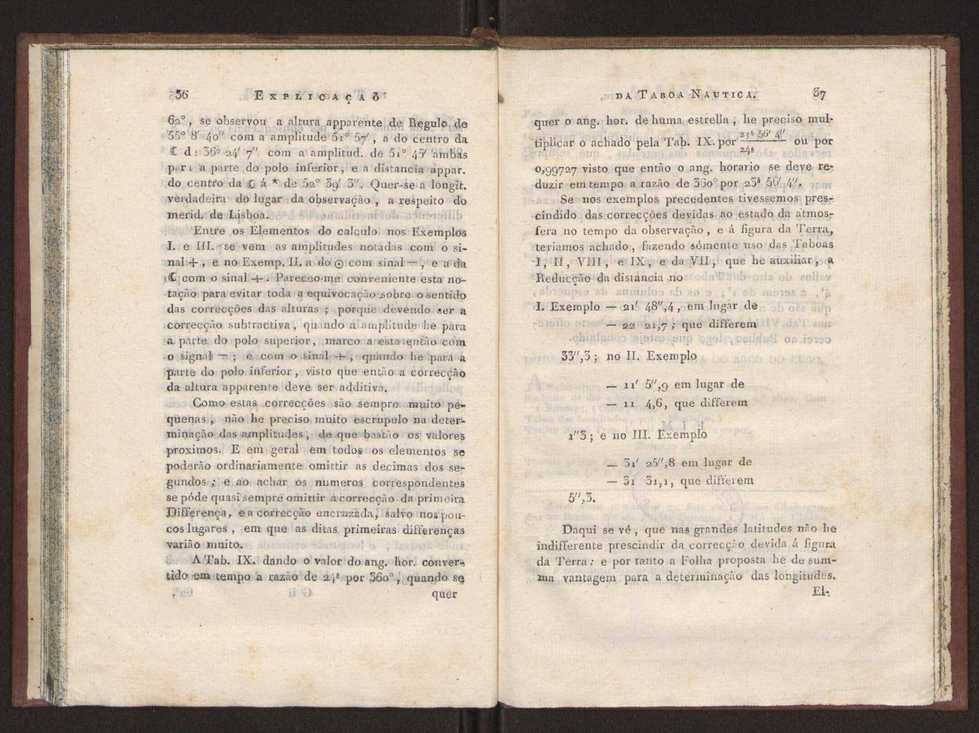 Explicao da taboada nautica para o calculo das longitudes, offerecida  Sociedade Real Maritima, militar, e geografica, por seu socio Jos Monteiro da Rocha, ... 31