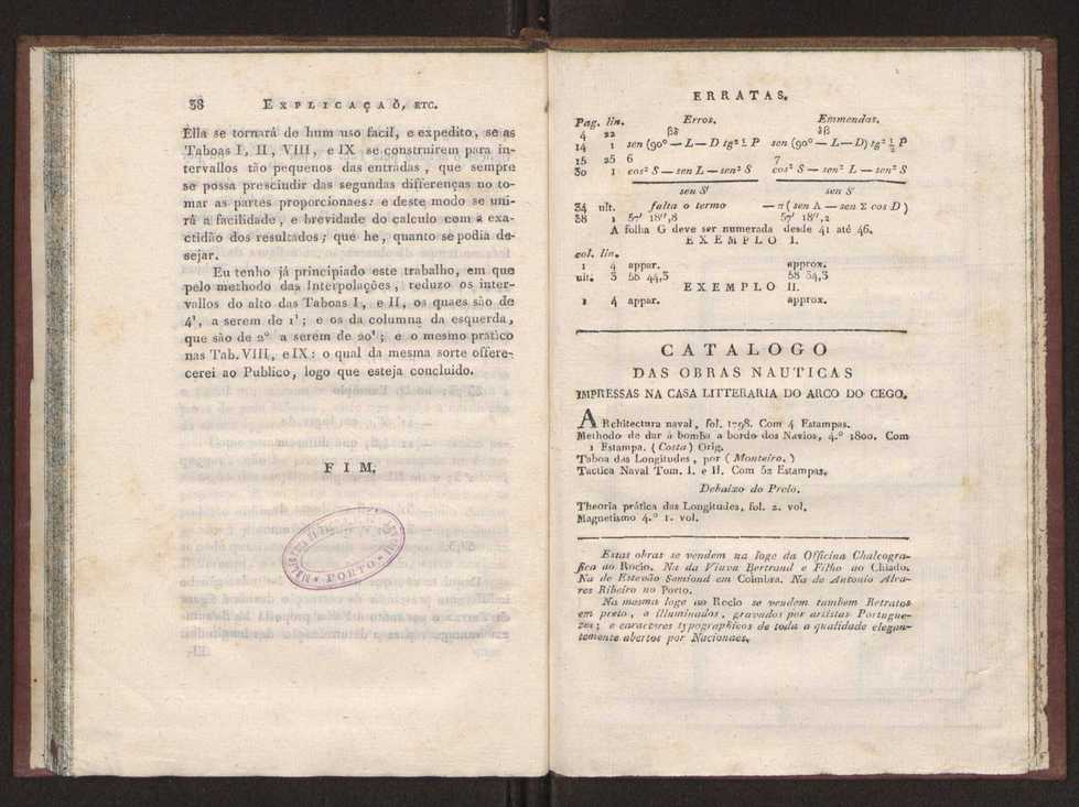 Explicao da taboada nautica para o calculo das longitudes, offerecida  Sociedade Real Maritima, militar, e geografica, por seu socio Jos Monteiro da Rocha, ... 32