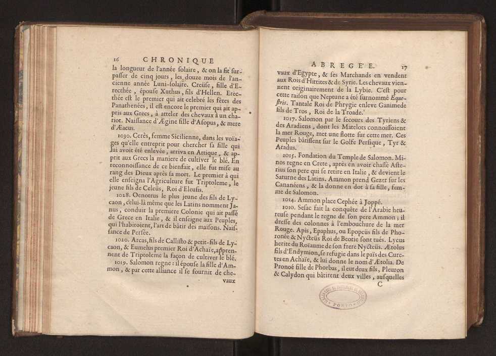 La chronologie des anciens royaumes corrige a laquelle on a joint une chronique abrege, qui contient ce qui s'est pass anciennement en Europe, jusqu' la conqute de la Perse par Alexandre le Grand 31