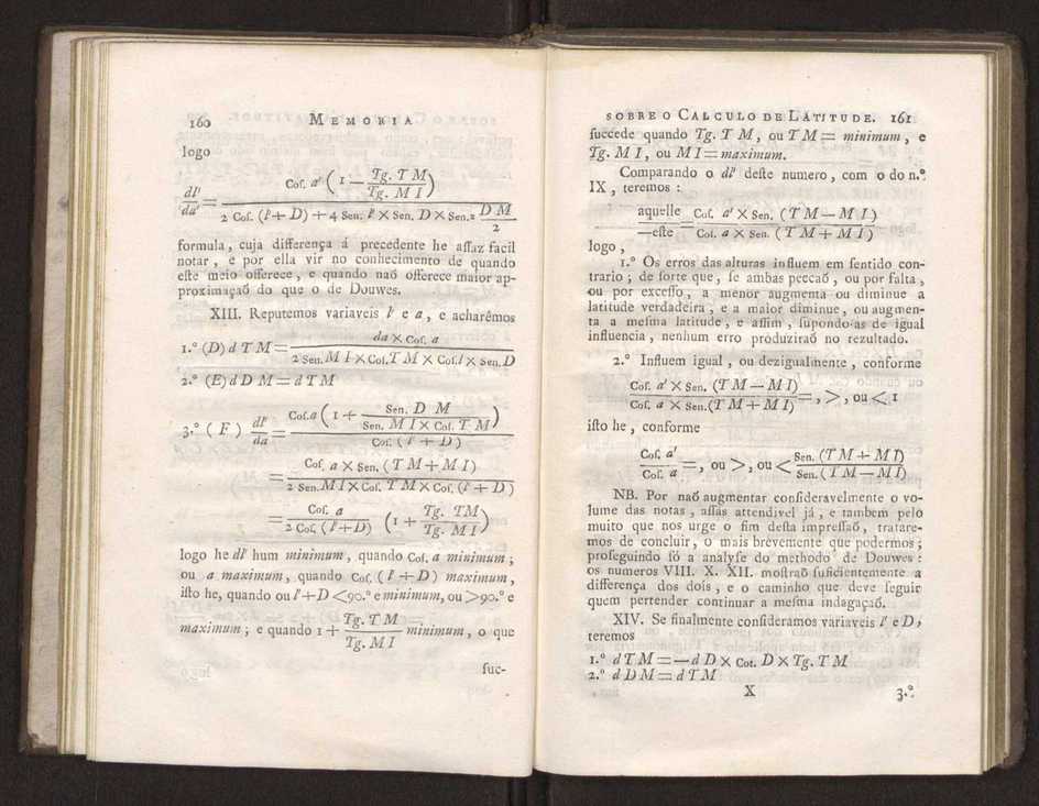 Memoria sobre o calculo da latitude, por duas alturas de hum mesmo astro tomadas fra do meridiano 21