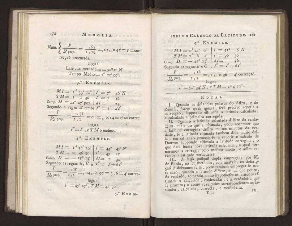 Memoria sobre o calculo da latitude, por duas alturas de hum mesmo astro tomadas fra do meridiano 26