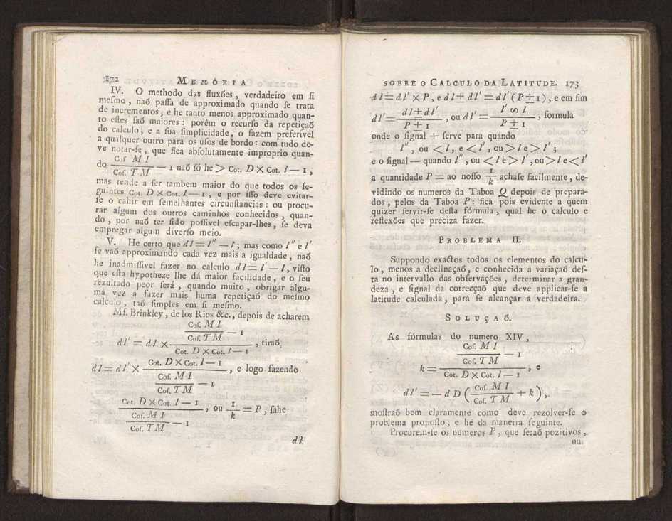 Memoria sobre o calculo da latitude, por duas alturas de hum mesmo astro tomadas fra do meridiano 27