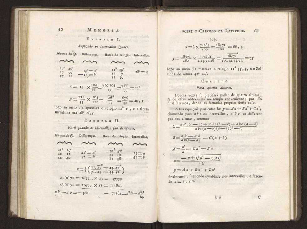 II Memoria sobre o calculo da latitude 6