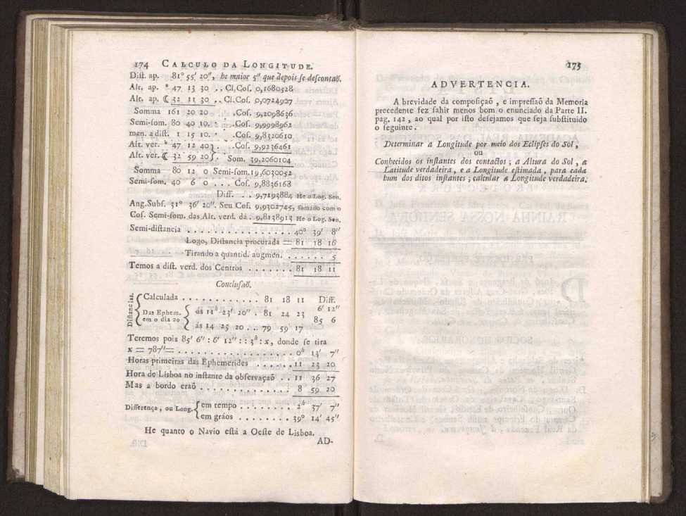 Memoria relativa ao calculo dos eclipses das estrellas, sol, e mais planetas pela lua 20