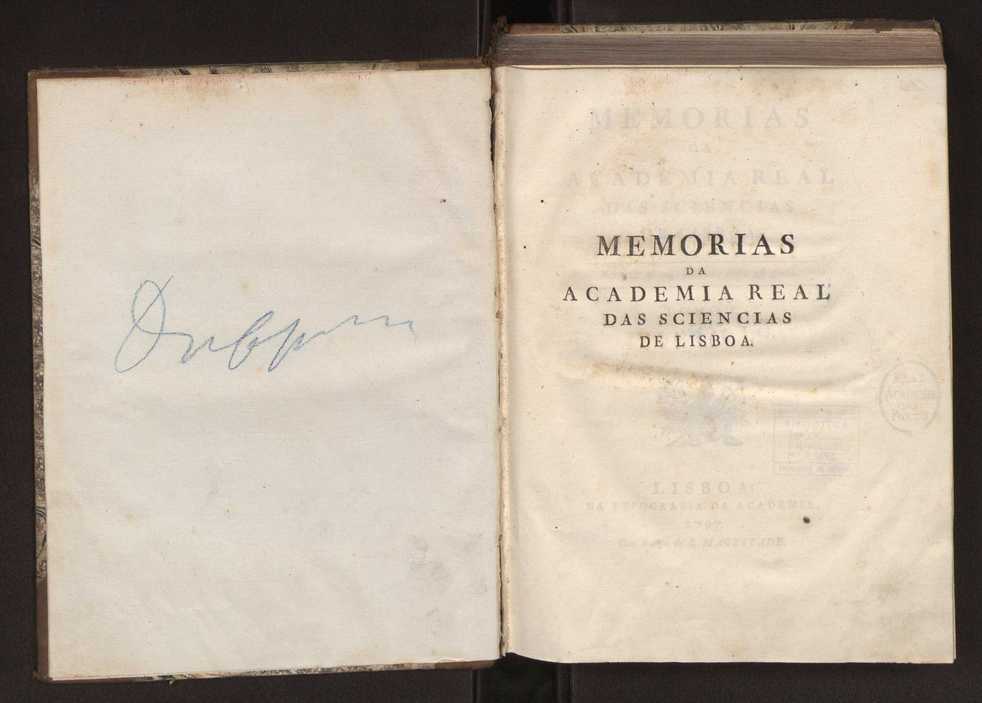 Memorias da Academia Real das Sciencias de Lisboa. Vol. 1 2