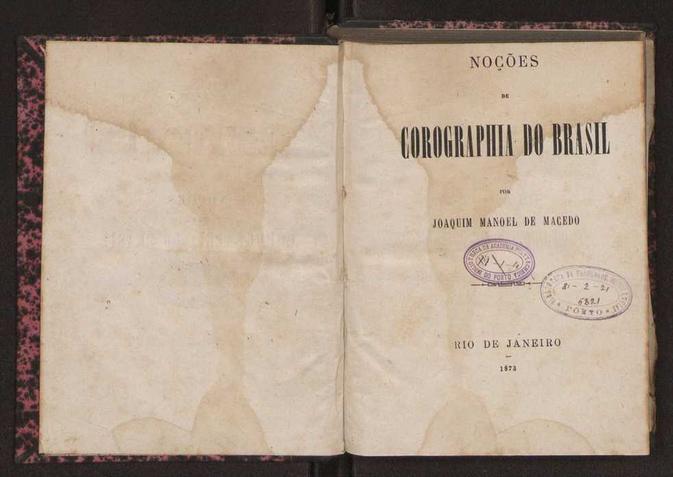 Noes de corographia do Brasil : [Provincias e municipio da corte do Imperio do Brazil] 3