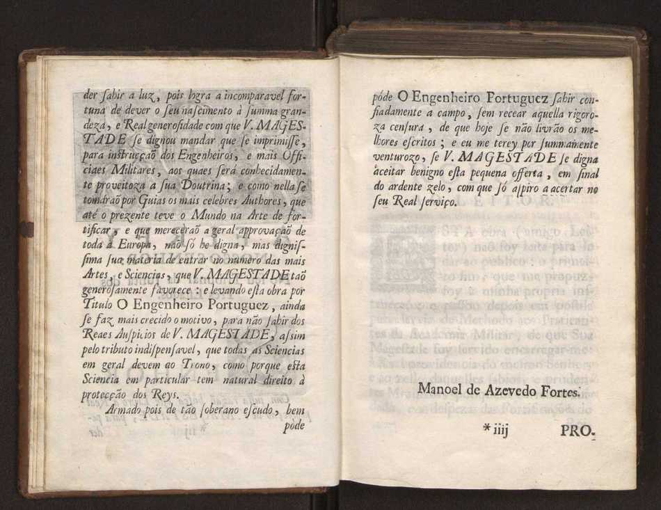 O engenheiro portuguez: dividido em dous tratados. Tomo primeiro ... [- segundo] ... obra moderna, e de grande utilidade para os engenheiros, e mais officiaes militares composta por Manoel de Azevedo Fortes, ... Vol. 1 6