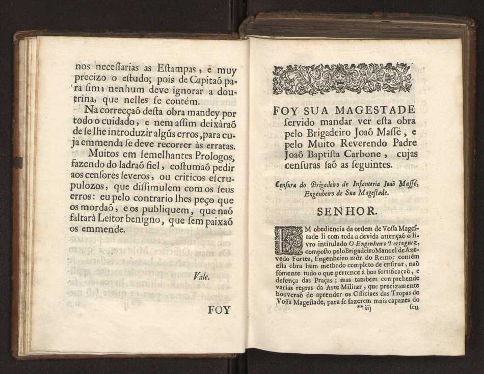 O engenheiro portuguez: dividido em dous tratados. Tomo primeiro ... [- segundo] ... obra moderna, e de grande utilidade para os engenheiros, e mais officiaes militares composta por Manoel de Azevedo Fortes, ... Vol. 1 13