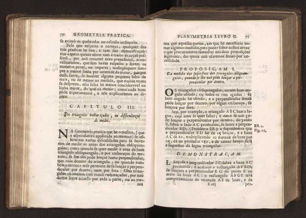 O engenheiro portuguez: dividido em dous tratados. Tomo primeiro ... [- segundo] ... obra moderna, e de grande utilidade para os engenheiros, e mais officiaes militares composta por Manoel de Azevedo Fortes, ... Vol. 1 70