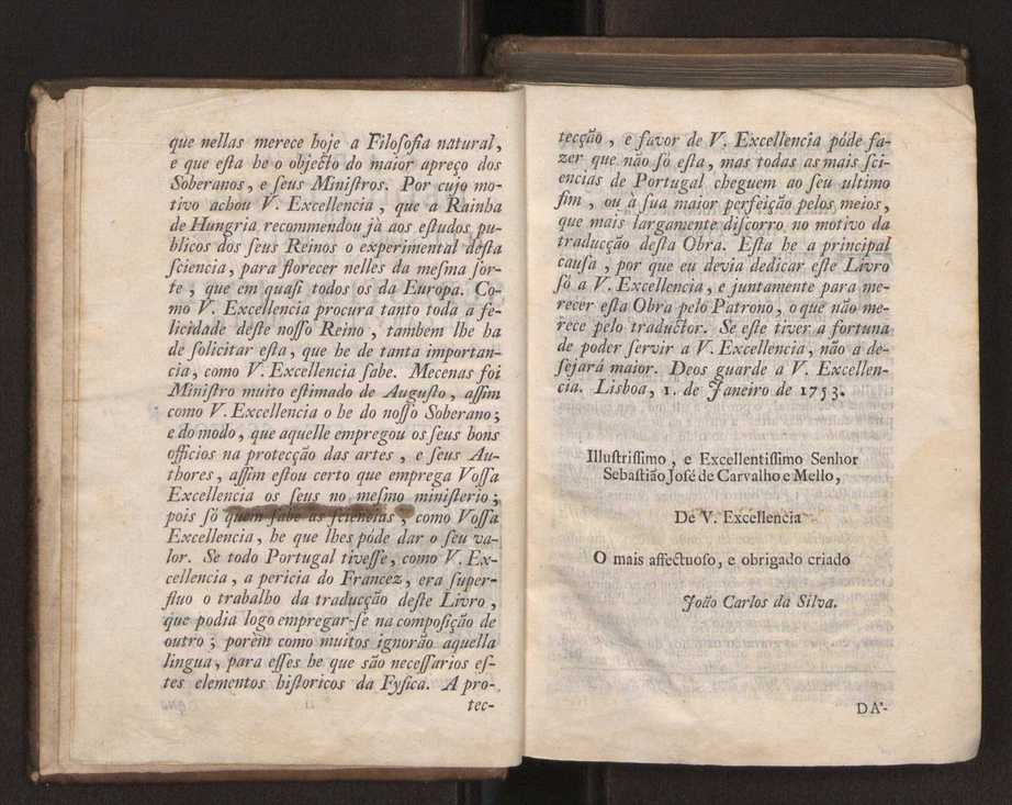 Origem antiga da fysica moderna : em que se v pelos discursos de diversas cartas o que a Fysica moderna tem de comum com a antiga ; o grau de perfeio da Fysica moderna sobre a antiga e os meios que tem levado a Fysica a este gro de perfeio. Vol. 1 5