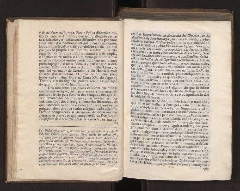 Origem antiga da fysica moderna : em que se v pelos discursos de diversas cartas o que a Fysica moderna tem de comum com a antiga ; o grau de perfeio da Fysica moderna sobre a antiga e os meios que tem levado a Fysica a este gro de perfeio. Vol. 1 11