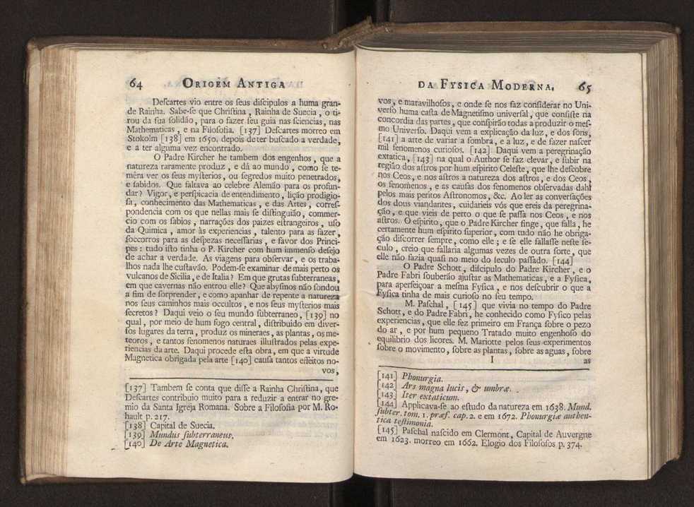 Origem antiga da fysica moderna : em que se v pelos discursos de diversas cartas o que a Fysica moderna tem de comum com a antiga ; o grau de perfeio da Fysica moderna sobre a antiga e os meios que tem levado a Fysica a este gro de perfeio. Vol. 1 51