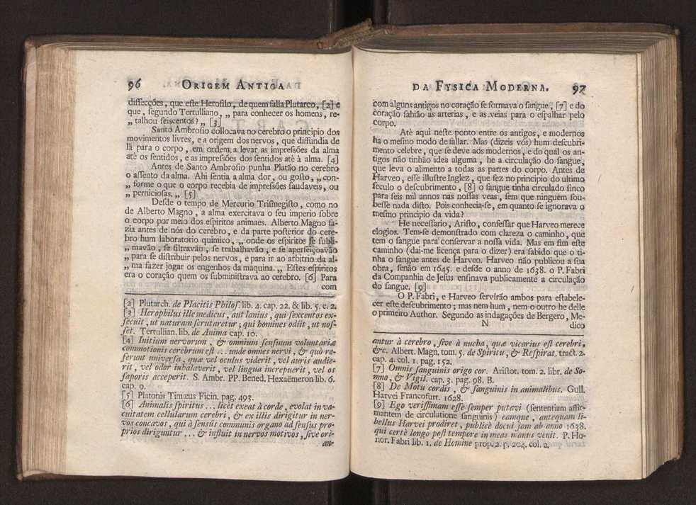 Origem antiga da fysica moderna : em que se v pelos discursos de diversas cartas o que a Fysica moderna tem de comum com a antiga ; o grau de perfeio da Fysica moderna sobre a antiga e os meios que tem levado a Fysica a este gro de perfeio. Vol. 1 67