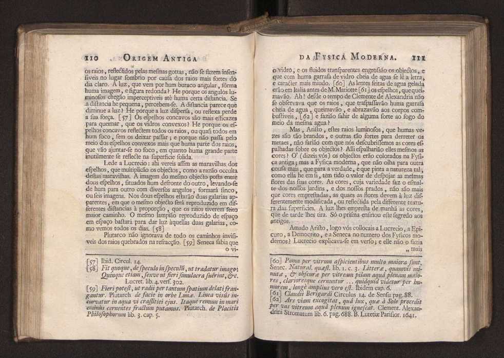 Origem antiga da fysica moderna : em que se v pelos discursos de diversas cartas o que a Fysica moderna tem de comum com a antiga ; o grau de perfeio da Fysica moderna sobre a antiga e os meios que tem levado a Fysica a este gro de perfeio. Vol. 1 74