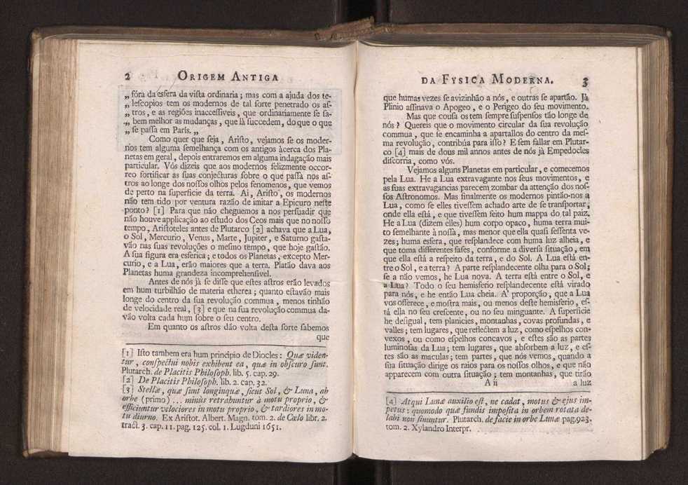 Origem antiga da fysica moderna : em que se v� pelos discursos de diversas cartas o que a Fysica moderna tem de comum com a antiga ; o grau de perfei��o da Fysica moderna sobre a antiga e os meios que tem levado a Fysica a este gr�o de perfei��o. Vol. 2 4