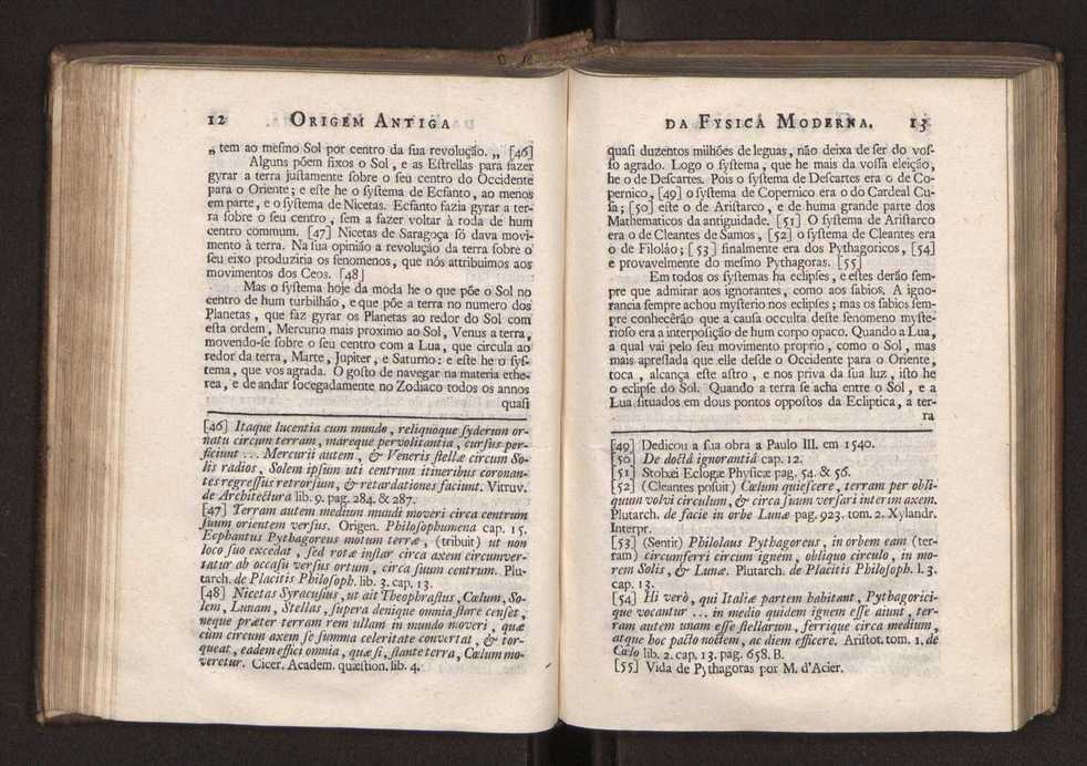 Origem antiga da fysica moderna : em que se v pelos discursos de diversas cartas o que a Fysica moderna tem de comum com a antiga ; o grau de perfeio da Fysica moderna sobre a antiga e os meios que tem levado a Fysica a este gro de perfeio. Vol. 2 9