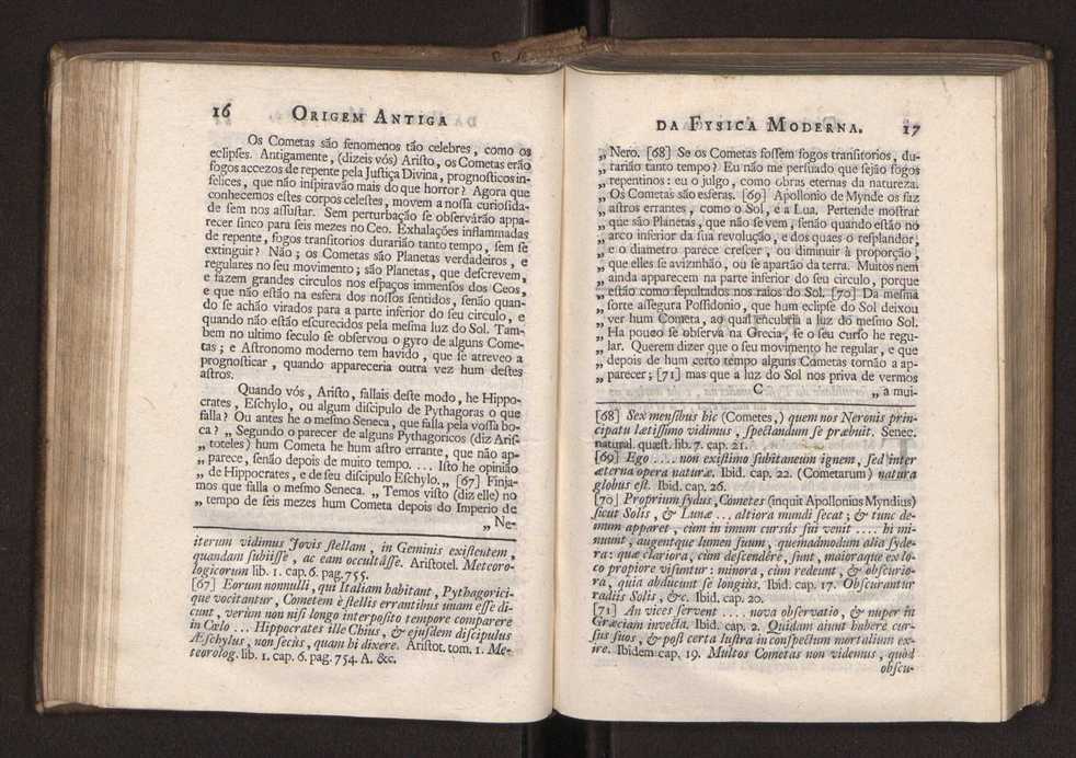 Origem antiga da fysica moderna : em que se v pelos discursos de diversas cartas o que a Fysica moderna tem de comum com a antiga ; o grau de perfeio da Fysica moderna sobre a antiga e os meios que tem levado a Fysica a este gro de perfeio. Vol. 2 11