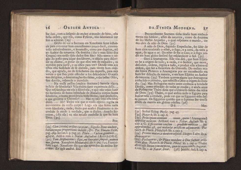 Origem antiga da fysica moderna : em que se v pelos discursos de diversas cartas o que a Fysica moderna tem de comum com a antiga ; o grau de perfeio da Fysica moderna sobre a antiga e os meios que tem levado a Fysica a este gro de perfeio. Vol. 2 16