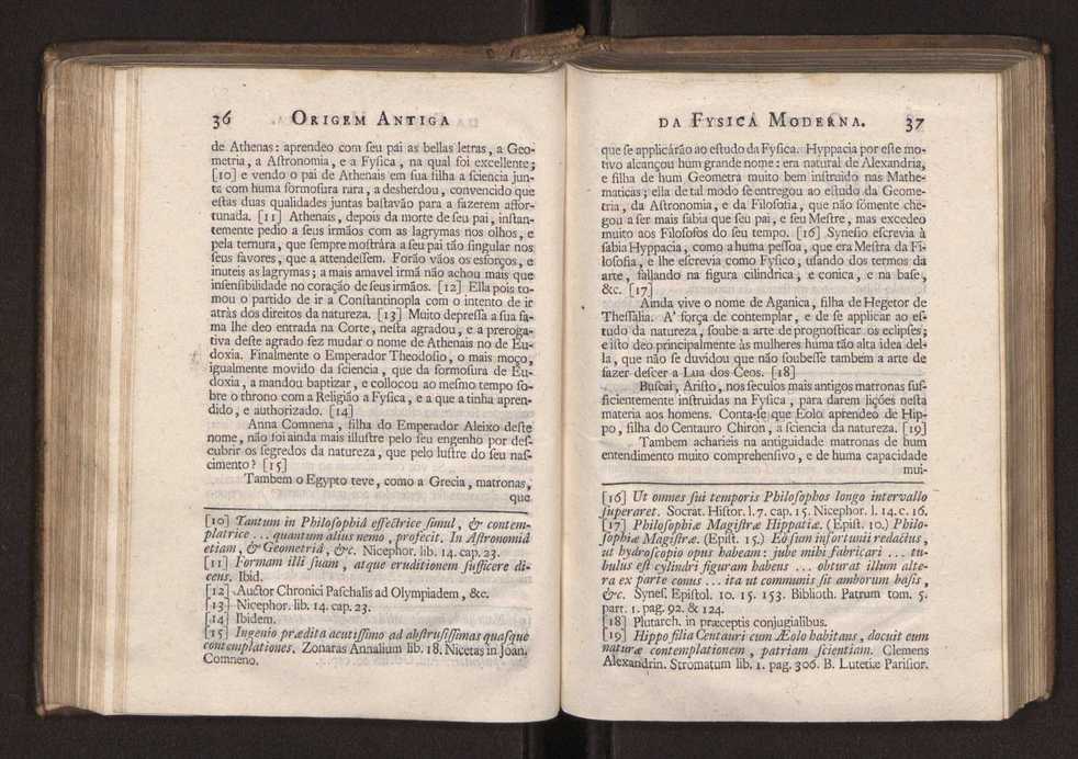 Origem antiga da fysica moderna : em que se v pelos discursos de diversas cartas o que a Fysica moderna tem de comum com a antiga ; o grau de perfeio da Fysica moderna sobre a antiga e os meios que tem levado a Fysica a este gro de perfeio. Vol. 2 21